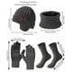 thumbnail image 5 of Bewildely Conjunto de traje cálido de terciopelo grueso de PU para mantenerse abrigado y con estilo en climas fríos. Gorro de punto cálido de Decoración del hogar marrón, 5 of 6