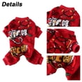 thumbnail image 5 of Gostoto Pet Dog Christmas Clothes Xmas Tree Snowflake Print Dog Jumpsuit for Small Medium Dog, 5 of 6