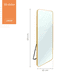 thumbnail image 2 of Espejo De Piso O Pared Cuerpo Completo Marco De Metal Linium, 2 of 9