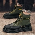 thumbnail image 6 of Mens Casual Boots Waterproof Hiking Boots Lightweight Non-slip Safety Boots Breathable Outdoor Work Boots Green 8.5 US, 6 of 7