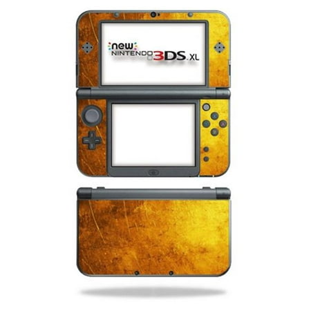 MightySkins NI3DSXL2-Textured Gold Skin Decal Wrap for New Nintendo 3DS XL 2015 - Textured Gold