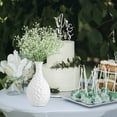 thumbnail image 4 of Uxcell 12Pcs Flores Artificiales Falsas a Granel, Ramo de Flores Artificiales de PU con Tallos, Blancas, 4 of 6