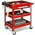 thumbnail image 3 of Three Tray Rolling Tool Cart Mechanic Cabinet Storage ToolBox Organizer w/Drawer,Jikkolumlukka, 3 of 4