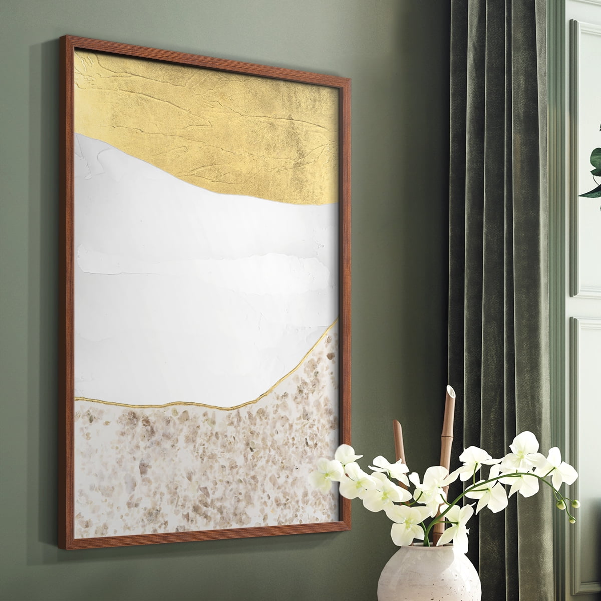 Whitestone II Framed Print in Brown Solid Wood 11 x 14 Framed Print