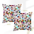 thumbnail image 3 of Bingfone Decorative Pillow Covers 18"X18" Mexican Bright Style Couch Pillow Cases Modern Farmhouse Covers For Couch Sofa Bed, 3 of 9