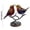 B, variant on Stained Birds On Branch Metal Birds On A Branch Stained Glass Birds On Branch Desktop Bird Figurines Decorations for Living Room Bird Gifts Bird Decor for Home Colorful Flower Bird Group Decorations