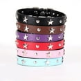 thumbnail image 5 of Collar para perros con tachuelas de estrella, collar para perros pequeños, longitud ajustable para collar para mascotas de gato, 5 of 5