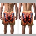 thumbnail image 3 of luoweisi Men's Beach Shorts Quick Dry Swim Trunks with Mesh Lining Butterfly XL, 3 of 5