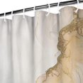 thumbnail image 3 of Blue Gold Marble Pattern Shower Curtain 84"x72" ,Bathroom Decorative Shower Curtains Set with 12 Hooks,Modern Waterproof Washable Shower Curtain, 3 of 6