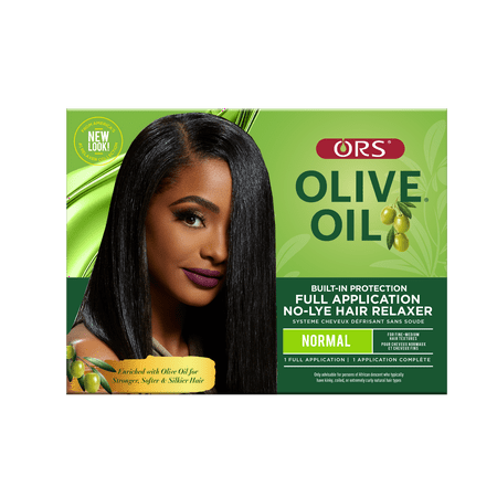 ORS Olive Oil Built-in Protection No-Lye Relaxer, Normal, for Fine to Medium Hair, 1 Application
