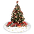 thumbnail image 4 of Christmas Tree Skirt, Champagne Glass Print Christmas Tree Decorations Indoor, Tree Skirts Mat With Tassel Trim for Halloween New Year Holiday Christmas Party Decor 36 Inches, 4 of 7