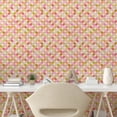 thumbnail image 2 of Ambesonne Abstract Retro Peel & Stick Wallpaper for Home, Symmetric Ovals Art, 13"x100", Coconut Multicolor, 2 of 5