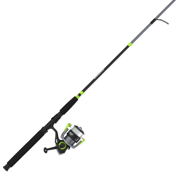 Zebco Stinger Spinning Reel and Fishing Rod Combo, 7-Foot, 2-Piece Rod, Size 40 Reel