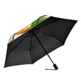 thumbnail image 2 of FORMRS Travel Umbrella Folding Auto Open Close Windproof Rain UV Protection, Beige Leaves, 2 of 8