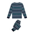 thumbnail image 5 of KOMOO Christmas Family Christmas Pajama Matching Set  Long Sleeve Reindeer Printed Pullover and Pants Xmas Pajama Sleepwear Outfit, 5 of 9