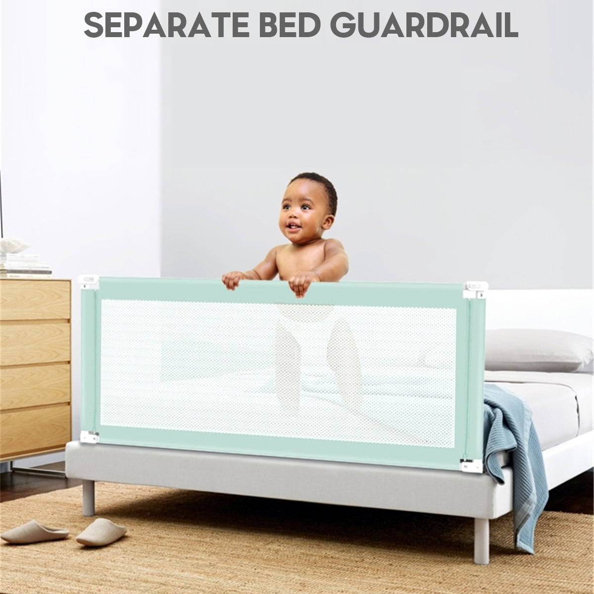 Bed Rails Toddler Bed Guard Toddlers Safety Guard for Kids Toddler Children Baby Twin Full Size Queen & King Mattress/Bed LQHZWYC Size : 61x150cm Double