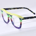 thumbnail image 5 of HEPIDEM Multicolor Acetate Glasses Frame Women,Round Vintage Retro Optical Eyeglasses (9342 Purple C2), 5 of 8