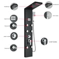 thumbnail image 5 of Shower Panel Tower with Rain&Waterfall Shower Head 6 Body Jets Stainless Steel, 5 of 11