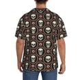 thumbnail image 3 of Kdxio Men's Hawaiian Shirt for Men Short Sleeve Shirt Skulls And Red Eyeballs Summer Casual Holiday Beach Button Down T-Shirts, 3 of 5
