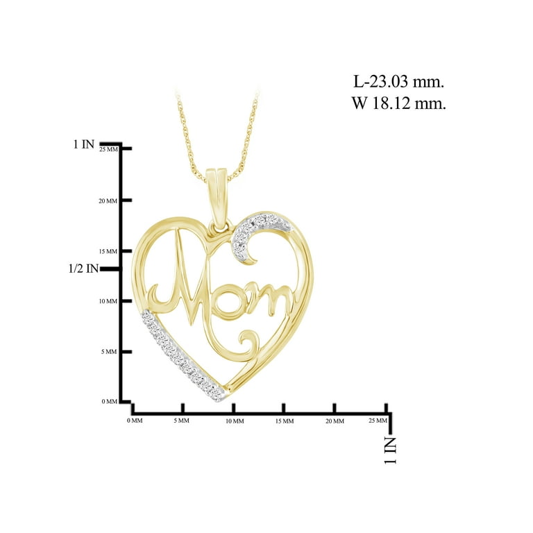 Mother and 2024 daughter diamond necklace
