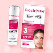 Cicatricure Brightening Facial Moisturizer, 3-in-1 Face Cream, For Dry Skin SPF 20