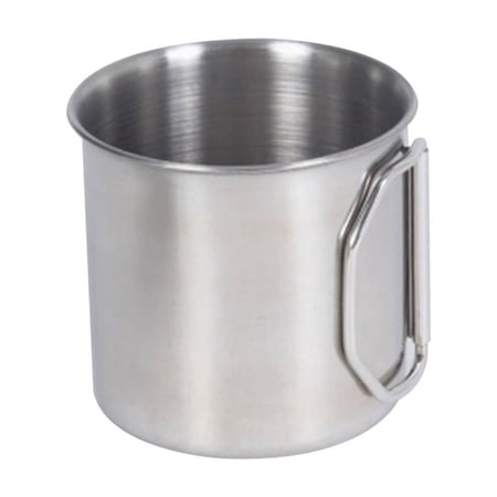 CSSJKYJ Stainless Steel Mug with Handle - Coffee Camping Mug with Carabiner Handle Portable Backpack Outdoor Cup Lightweight Camping Gear for Men - Backpacking Coffee Cup Hiking Gift Climbing Mug