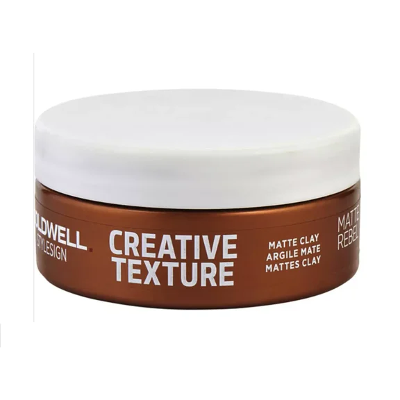 Goldwell Style Sign Creative Texture Matte Rebel, 2.5 oz, Pack of 1 w/ Sleek Teasing Comb