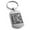 Silver, variant on Stainless Steel Letter R Initial Floral Box Monogram Engraved Dog Tag Keychain Keyring