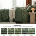 thumbnail image 6 of Davulos Queen Comforter Set 7 Pieces Olive Green Queen Bedding Set for All Seasons Bed in a Bag with Comforter, Sheets, Pillowcases & Shams, 6 of 7