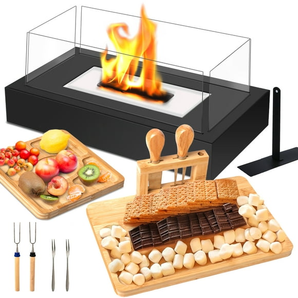 Charcuterie Boards,Smores Maker Kit,Tabletop Fire Pit Indoor & Outdoor Clearance,Christmas Gifts for Men/Women/Father/Dad/Couples, Gifts Ideals for Housewarming, White Elephant,Wedding