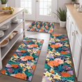 thumbnail image 2 of Pioneer Flower Floral Print Pattern Kitchen Rugs Sets Of 3,Kitchen Runner Rugs Non Skid Washable,Decorative Kitchen Floor Mats for Kitchen,Sink,Laundry,17"x30"+ 17"x47" + 17"x59", 2 of 6