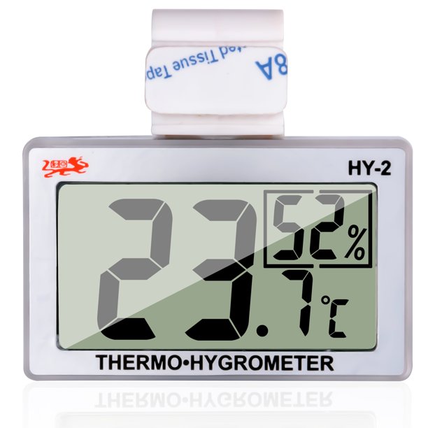 Reptile Thermometer LCD Digital Humidity Gauge, Reptile Terrarium Thermometer Hygrometer Reptiles Tank Thermometer Hygrometer with Hook - Walmart.com