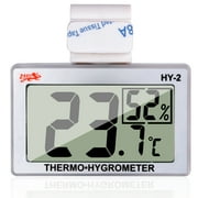Jlenoveg Digital Reptile Thermometer & Hygrometer with Hook for Terrariums and Tanks