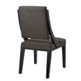 thumbnail image 5 of Side Dining Chair, Set of 2, Grey Gray, Fabric, Kitchen Cafe Bistro Hospitality Restaurant, Modern Contemporary HB33418, 5 of 8