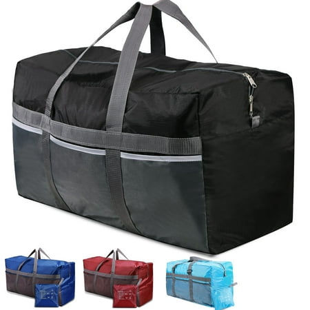 REDCAMP Extra Large 31&#39;&#39; Duffle Bag 96L Blue Lightweight, Waterproof Travel Duffel Bag Foldable ...