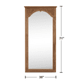 thumbnail image 6 of 71"x35" Wood Arched Full Length Mirror Carved Floor Standing Mirror,Walnut, 6 of 6