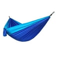 thumbnail image 1 of LOVIVER Camping Double Hammock Outdoor Hanging Swing Nylon Chair Bed Dark blue 1, 1 of 8