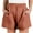 Orange, variant on aidice Shorts for Women with Pockets Drawstring Elastic Waist Loose Comfy Short Pants Summer Casual Outdoor Shorts