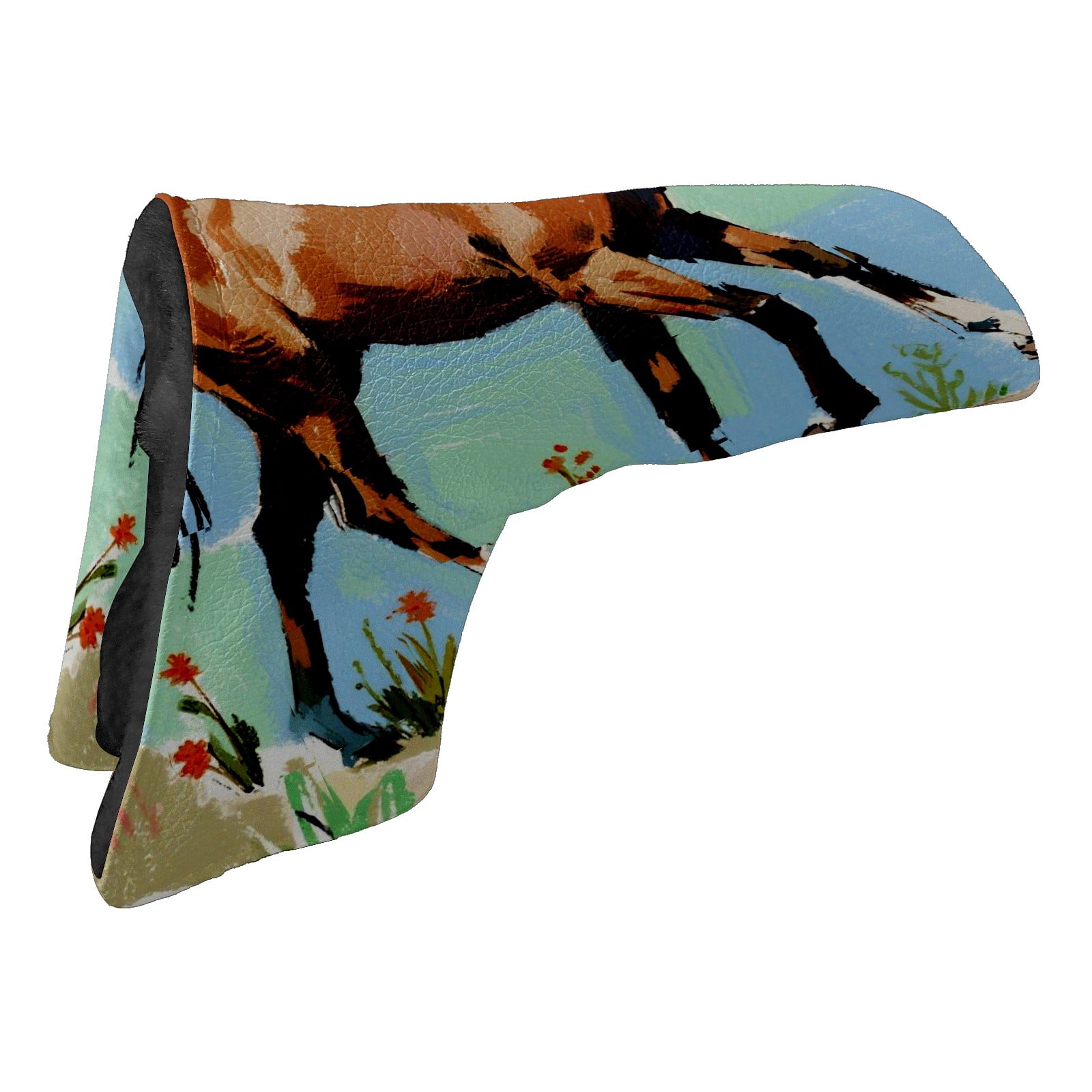 Golf Club Head Cover | Leather Golf Club Putte Headcover , Waterproof Golf Club Head Cover Set Driver Headcovers for Golf Clubs Men Women Horse