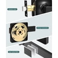 thumbnail image 3 of Square Passage Door Handles Interior Matte Door Handles Indoor Keyless Non-Locking Lever Set for Hallway or Closet Doors Reversible for Right/Left Handed Door, 3 of 6