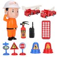 thumbnail image 2 of XYCCA Simulation Electric Fire Fighting Truck Fireman Model Educational Toy Set for Children-082602, 2 of 5