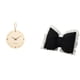 thumbnail image 1 of Reloj de pared,Reloj de pared decorativo para sala de estar,silencioso,Cojín con lazo bonito,Almohada con forma de lazo,bonito cojín decorativo con lazo,Funda de almohada con lazo suave y, 1 of 8
