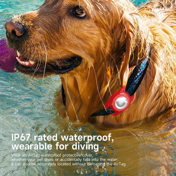 Pet Collars Airtag Protective Locator With Pet Attachment Triple Full Coverage for Tracking Solutions