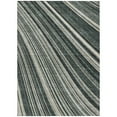 thumbnail image 2 of Addison Rugs Chantille Indoor/Outdoor Transitional Stripes Black Washable Rectangle Rug, 2'6" x 3'10", 2 of 6