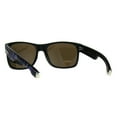 thumbnail image 4 of Mens Biohazard Plastic Rectangular Horn Rim Sport Sunglasses Purple Camo Arm, 4 of 4