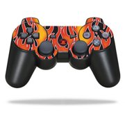 Protective Vinyl Skin Decal Skin Compatible With Sony PlayStation 3 PS3 Controller wrap sticker skins Hot Flames