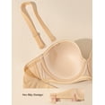 thumbnail image 5 of Deyllo Women's Push Up Strapless Bras Plus Size No-slip Full Coverage Underwire Support Smooth Contour Party Dress Bra, Nude 40D, 5 of 8
