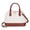 Beige-brown, variant on Purse for Women Crossbody Bags Classic Double Zip Top Handle Dome Satchel Bag