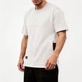 thumbnail image 2 of RongHuan Mens Big and Tall Tshirts Casual Athletic Shirt Oversize Tshirt Short Sleeve Versatile T-Shirt, 2 of 8