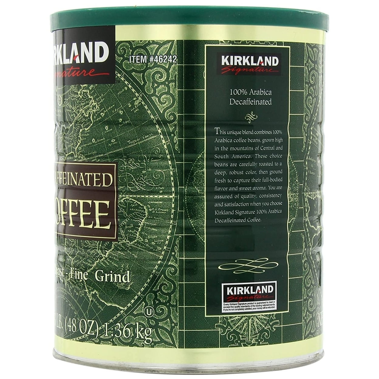 Kirkland Signature Decaffeinated Coffee Dark Roast 3 Pounds